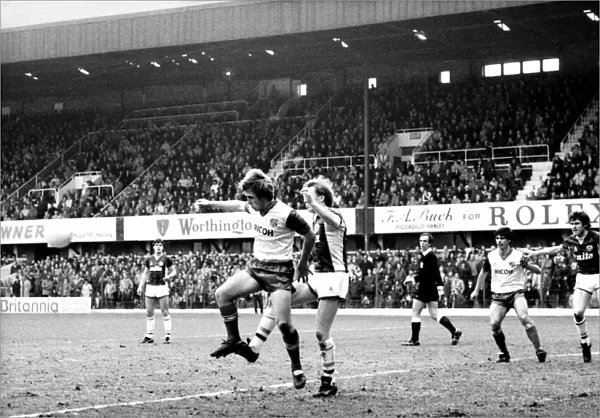 Stoke v. Aston Villa. March 1984 MF14-21-041 The final score was a one nil