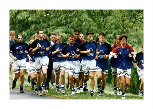 Rangers football squad July 1994 Pre season training with Ian Durrant