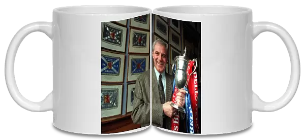 Walter Smith Glasgow Rangers Football Manager with the Scottish Premier League Trophy