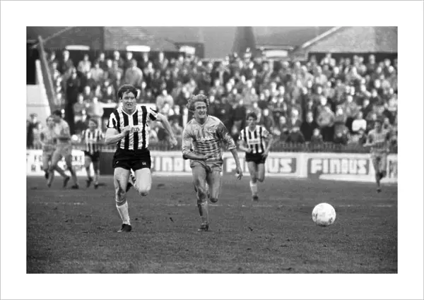 Grimsby v. Manchester City. February 1984 MF14-02 The final score was a one all draw