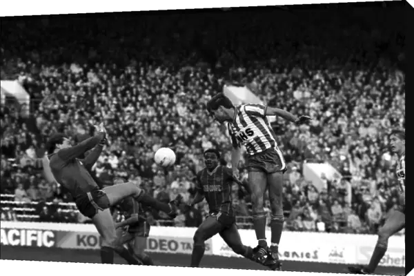 Sheffield Wednesday v. Leicester City. October 1984 MF18-05-028 The final score was a