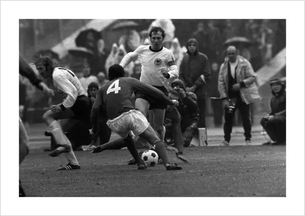 West Germany v England Football May 1972 Franz Beckenbauer England Football Player