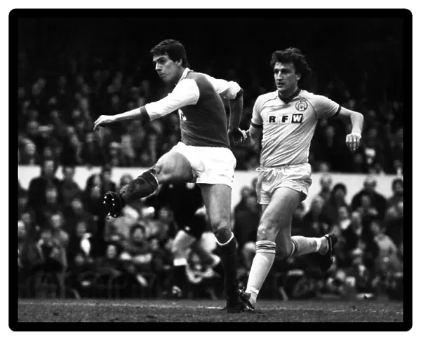 Paul Vaesson Football Player of Arsenal - in action against Leeds United