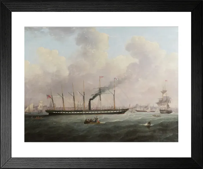 Framed Print : The SS Great Britain Print: Atlantic Flag at Liverpool Framed Print : The SS Great Britain Print: Atlantic Flag at Liverpool