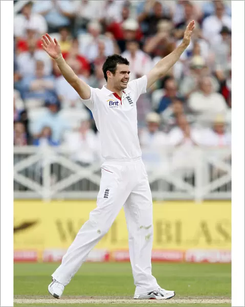 James Anderson Celebrates His 2nd Wicket
