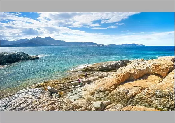 The Coastline near Lumio, Balagne, Corsica Island, France