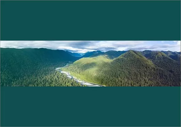 Located on the rugged Olympic Peninsula, the scenic Hoh river flows through one of the largest temperate rainforests in the U.S