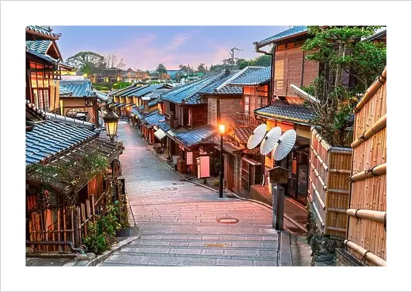 Kyoto, Japan at Twilight in Higashiyama