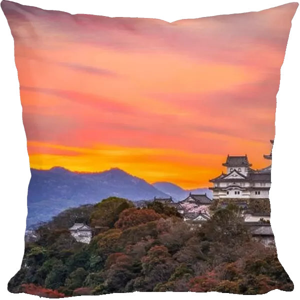 Himeji, Japan dawn at Himeji Castle