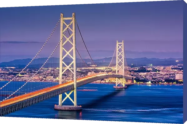 Kobe, Japan at Akashi Kaikyo Bridge