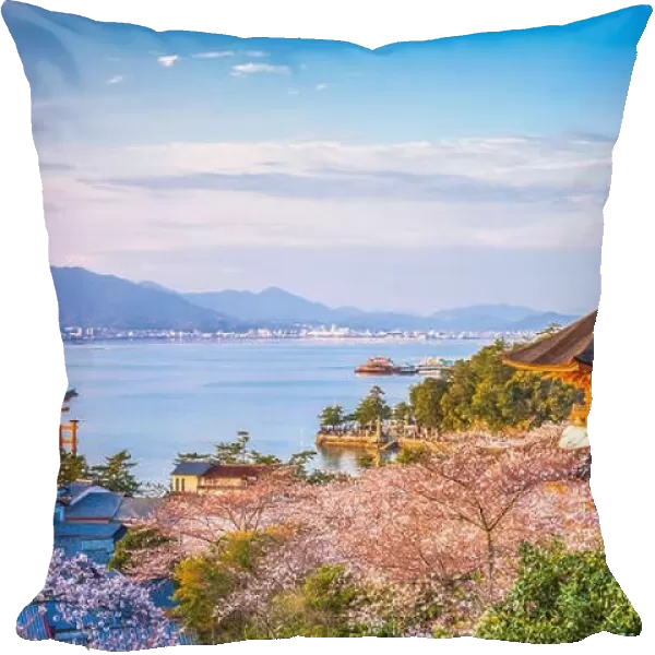 Miyajima, Hiroshima, Japan spring landscape