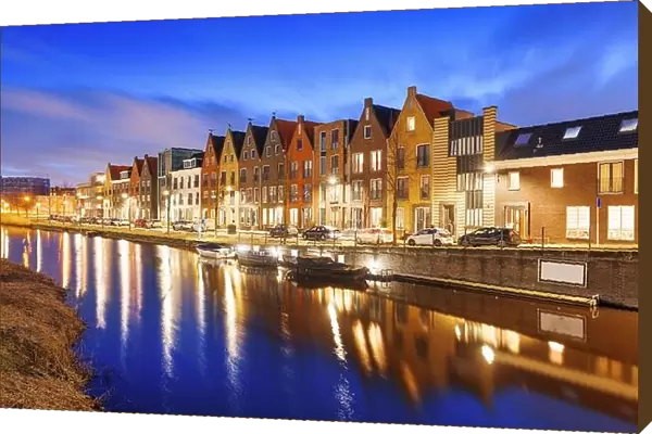 Amersfoort, Netherlands cityscape in the Vathorst district at twilight