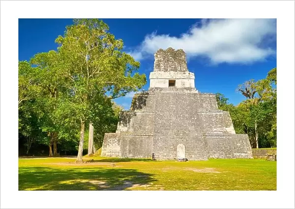 Temple of the Masks, El Peten, Grand Plaza, Tikal National Park