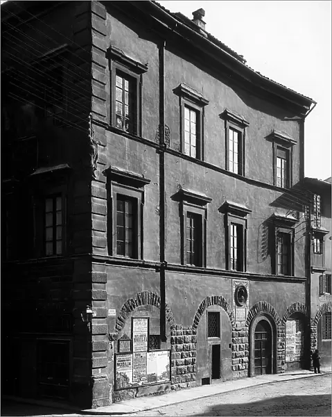 The 16th century Palazzo Strozzi-Niccolini, in Florence, built on the houses of the Tedaldi where Donatello had his studio