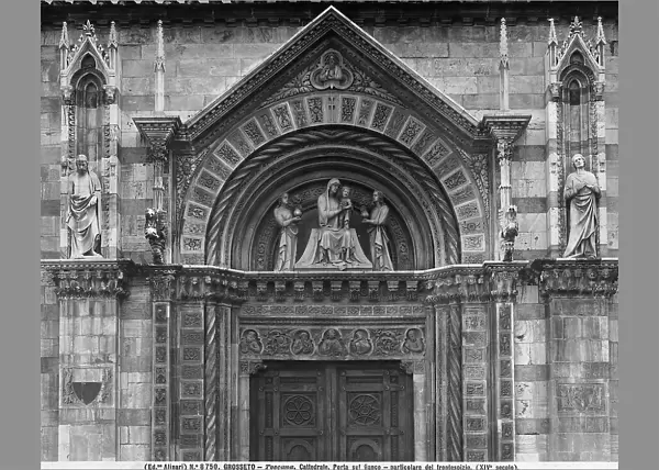 The side portal of Grosseto Cathedral