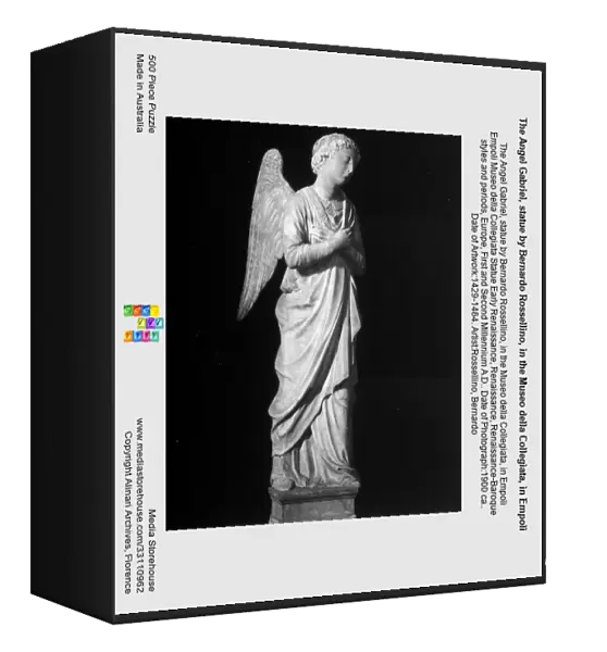 The Angel Gabriel, statue by Bernardo Rossellino, in the Museo della Collegiata, in Empoli