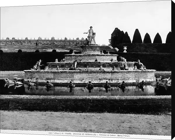 Le Bassin de Latone (Latona Fountain) in the park of Versailles. Work by Gaspard Marcy