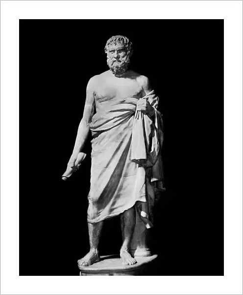 Zeno the Stoic, marble, Roman copy of a greek original of the third or second century B.C. Capitoline Museums, Rome