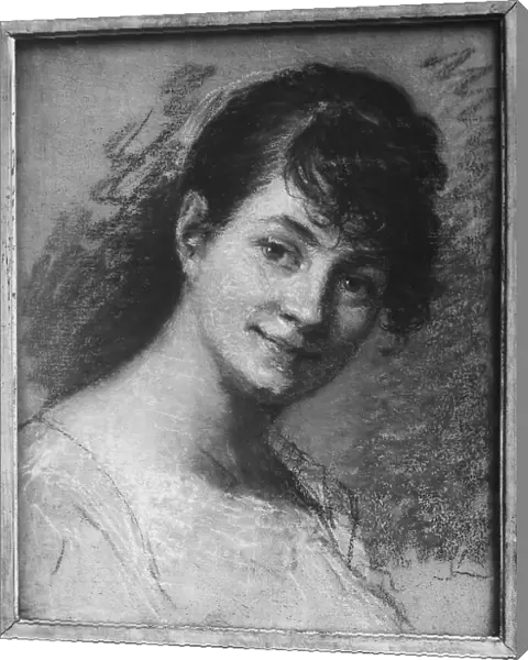 Portrait of Costanza Mayer, work by Pierre Paul Prud'hon preserved in the Department of Drawings and Prints of the Louvre, Paris