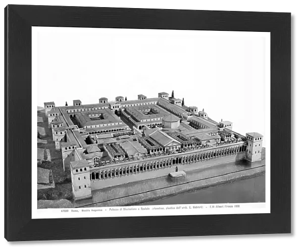 Model of the Diocletian Mausoleum in Palazzo di Spalato at the Augustan Exhibition of Roman spirit at the Palazzo delle Esposizioni in Rome in 1937-1938. Today the work is conserved at the Museum of Roman Civilization in Rome