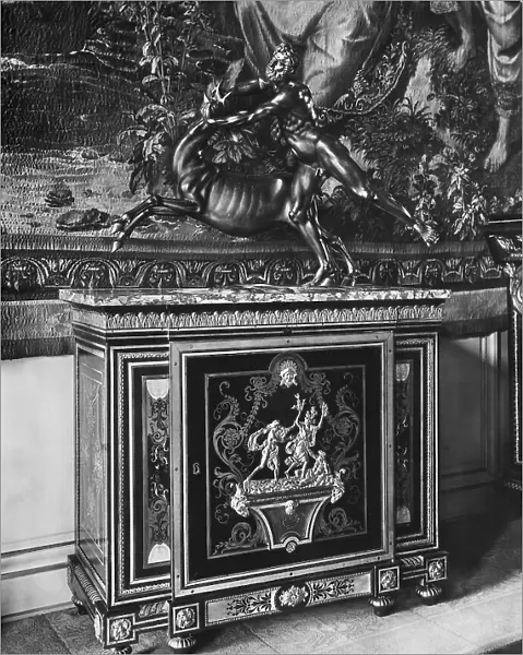 Furniture with inlay preserved at the Louvre Museum, Paris