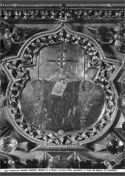 God's throne; small enamel plaque of the Pala d'Oro, in St. Mark's Basilica in Venice