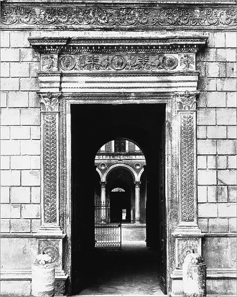 Entrance doorway of the Ducal palace of Urbino, by Francesco di Giorgio Martini