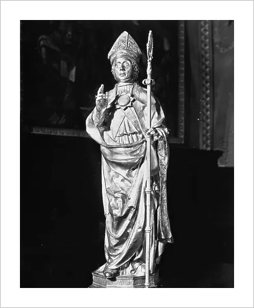 Silver statue of S. Emidio, attributed to Pietro Vanni, located in the Sacresty of the Cathedral, Ascoli Piceno