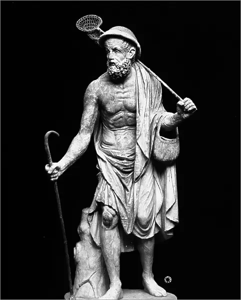 Statue of an elderly fisherman, preserved in the Capitoline Museums, Rome