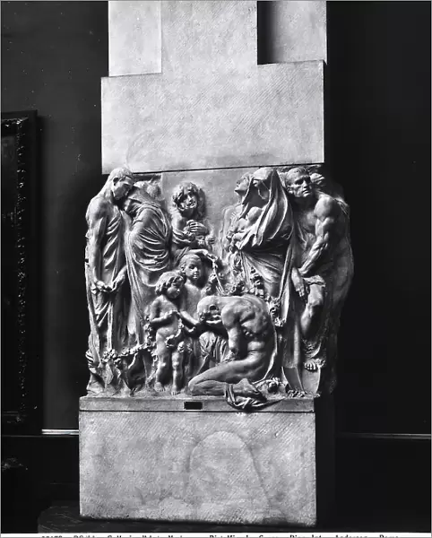Sculpture entitled The Cross by Leonardo Bistolfi at the Gallery of Modern Art in Rome