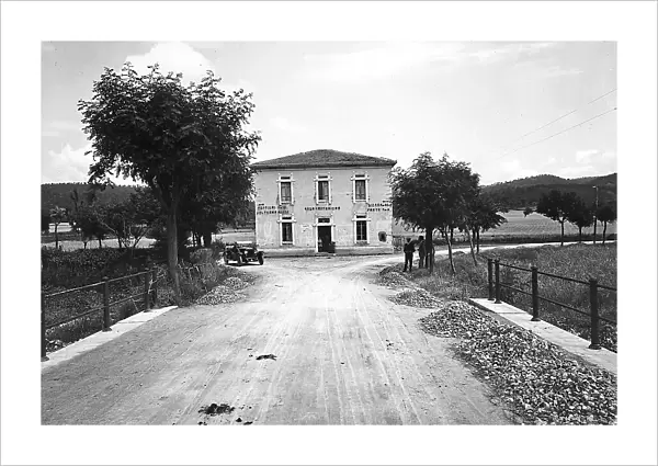 'Provincial Road Commission of Grosseto': roadman's house on the road under construction