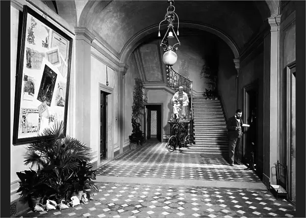 The hall of the Fratelli Alinari photography Firm, via Nazionale, Florence