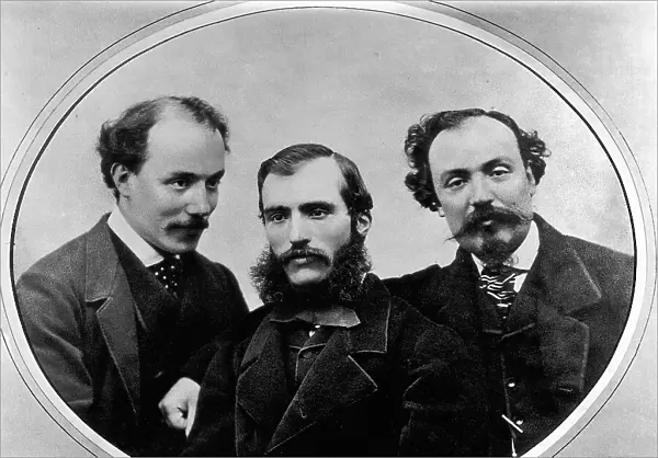 The three Alinari brothers: Giuseppe, Leopoldo and Romualdo