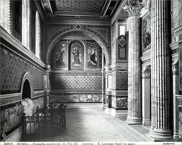 Sepulchral chapel of Pope Pius IX, in the Basilica of San Lorenzo outside the Walls, Rome