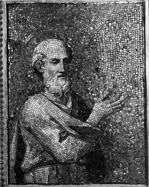 St. Peter benedicting; mosaic preserved at the Petriano Museum, Vatican City
