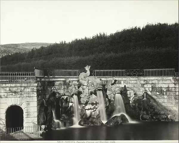 The Waterfall of the Dolphins, also known as Canalone (the Large Channel), in the Royal Palace of Caserta