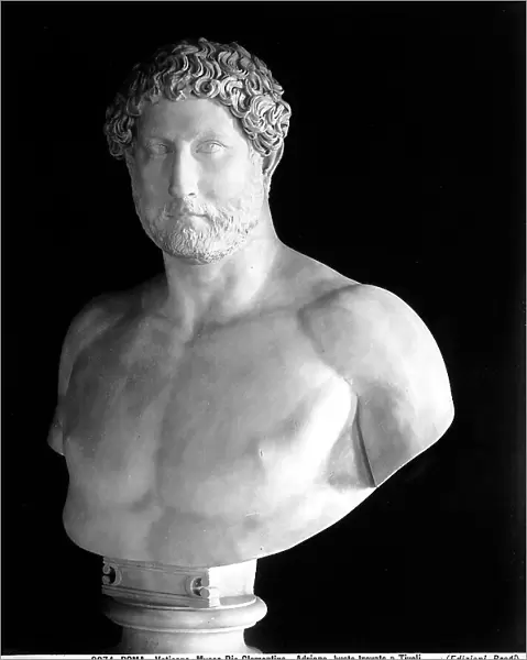 Roman bust of the Emperor Hadrian, found in Tivoli, now kept at the Pio Clementino Museum at the Vatican