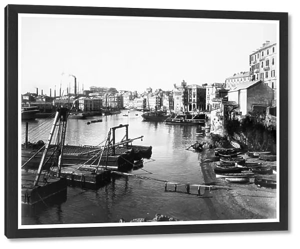 View of the port of Savona