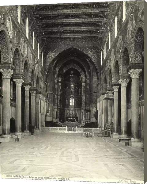 Interior of the Monreale Cathedral in Palermo