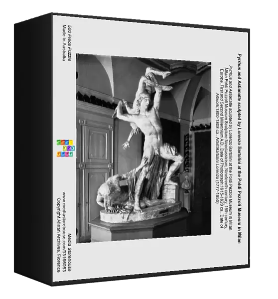 Pyrrhus and Astianatte sculpted by Lorenzo Bartolini at the Poldi Pezzoli Museum in Milan