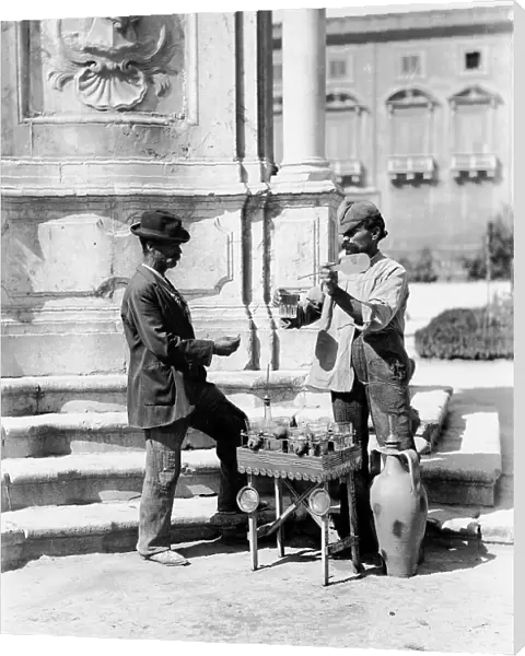 A water seller in Palermo