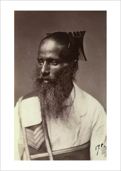 A souvenir of Odoardo Beccari's journeys: portrait of a Sri Lankan man