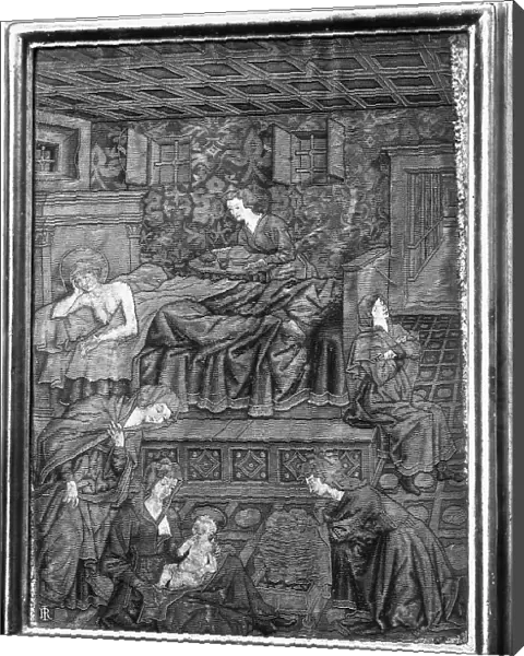 Birth of St. John the Baptist, embroidery designed by Antonio di Jacopo di Antonio Benci, said Pollaiolo (1431-1498), Museum of the Opera del Duomo of S. Maria del Fiore, Florence
