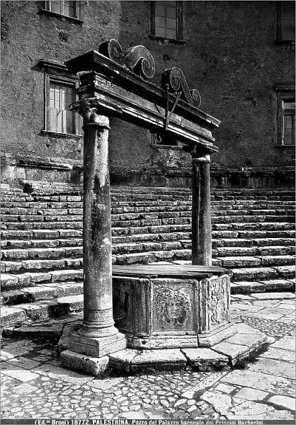 A well of the interior garden of Palazzo Barberini of Palestrina