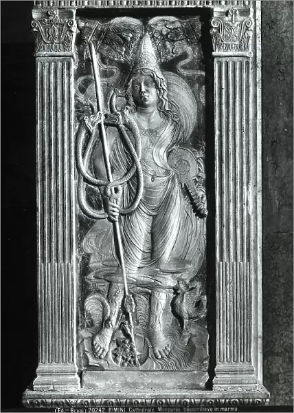 Bas-relief depicting the planet Mercury, done by Agostino di Duccio and located in the Chapel of Planets, in the Malatestiano Temple in Rimini