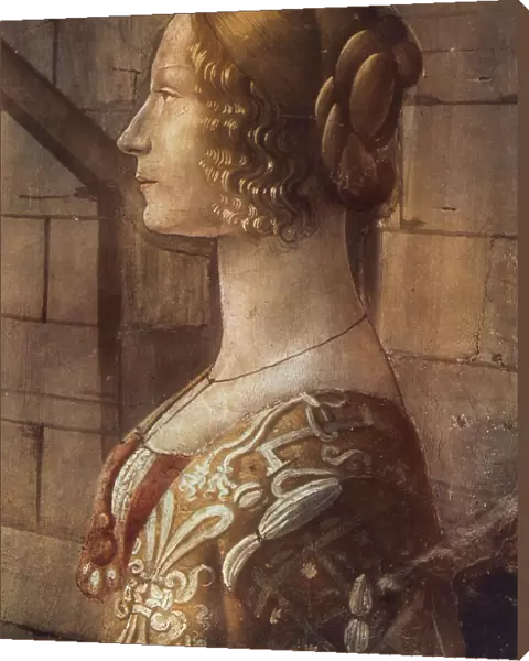 Portrait of Giovanna Tornabuoni; detail of the fresco with the Life of St. John the Baptist, work of Domenico Ghirlandaio. Tornabuoni Chapel, Santa Maria Novella, Florence