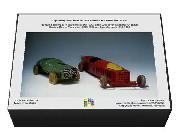 Toy racing cars made in Italy between the 1920s and 1930s