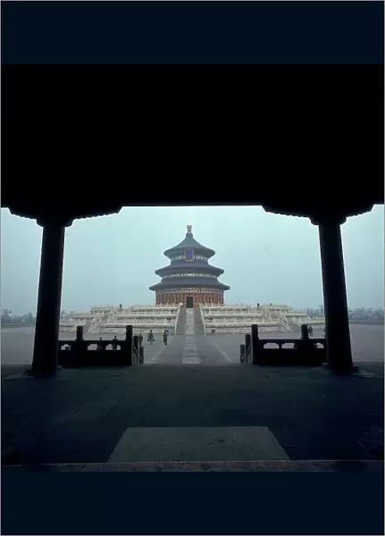 The Temple of Heaven in the winter, Peking (Beijing)