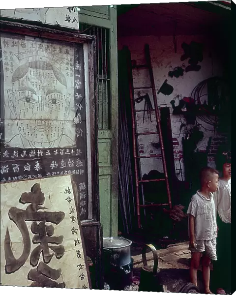 Hong Kong. The shop of a fortune-teller