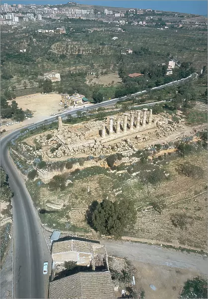 Selinunte: aerial view of the archaeological site